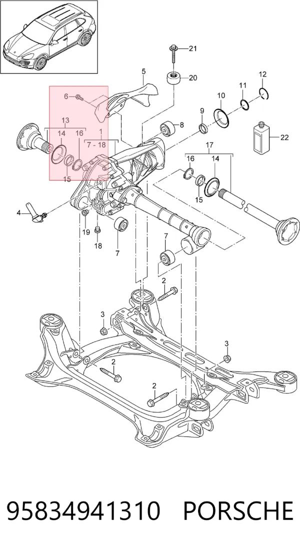  95834941310 Porsche