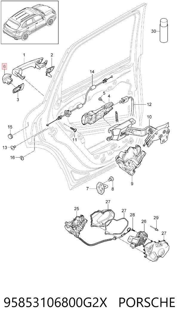  95853106800G2X Porsche