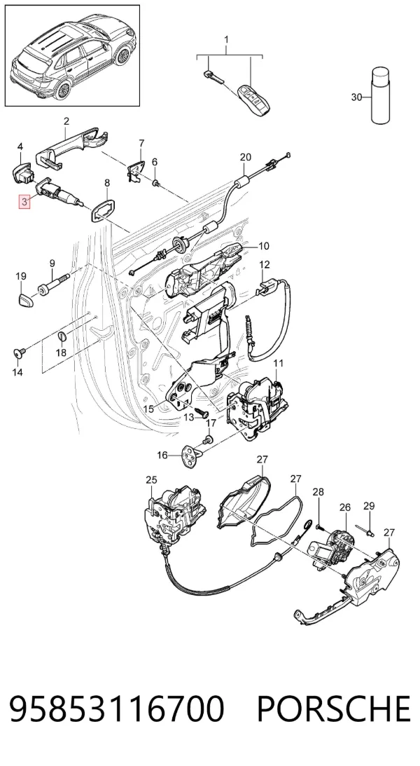  95853116700 Porsche