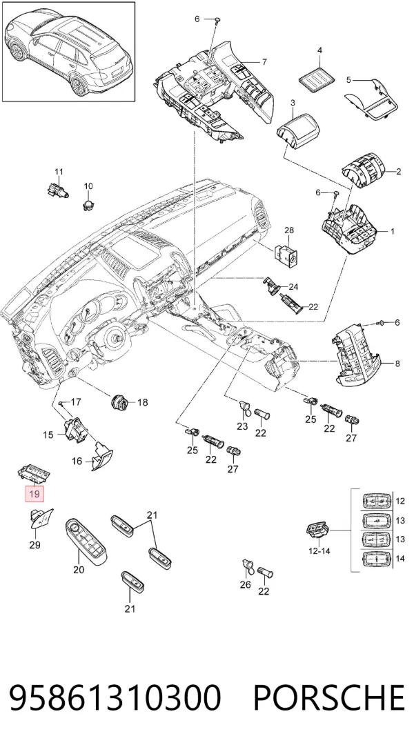  95861310300 Porsche