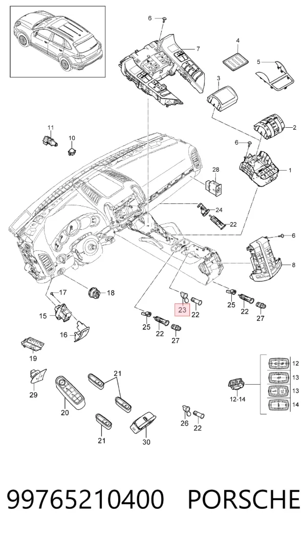  99765210400 Porsche