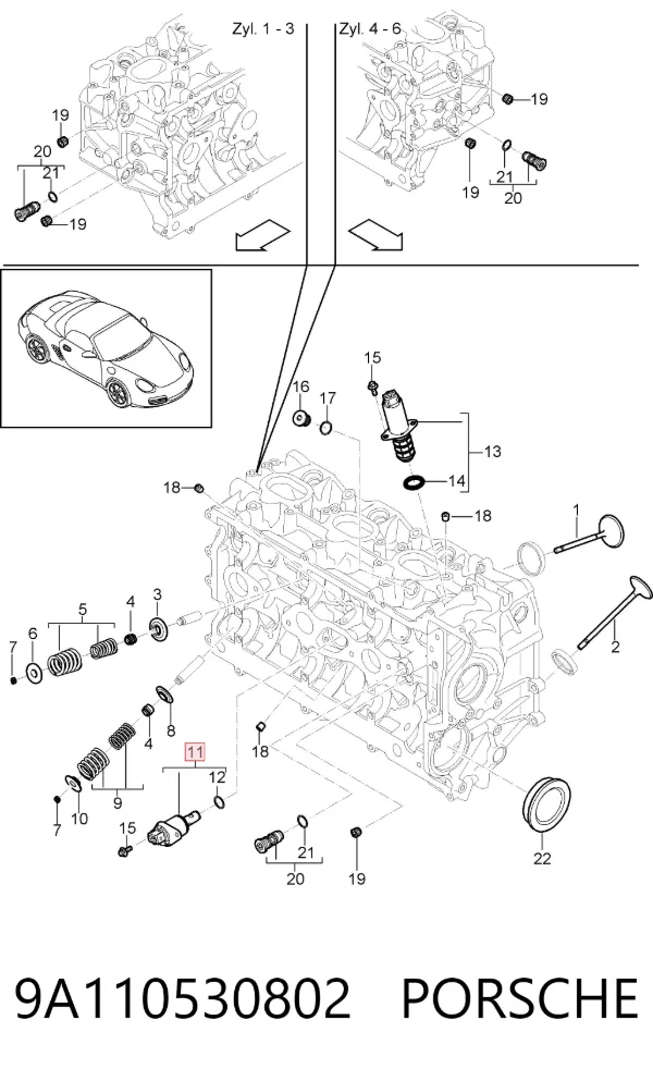  9A110530802 Porsche
