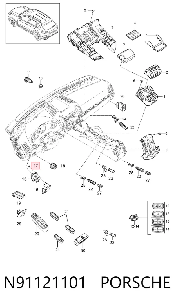  N91121101 Porsche