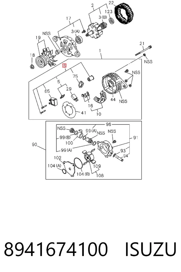 Regulador 8941674100 Isuzu