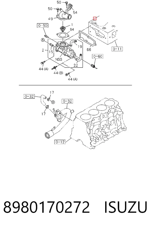 Termostato 8980170272 Isuzu