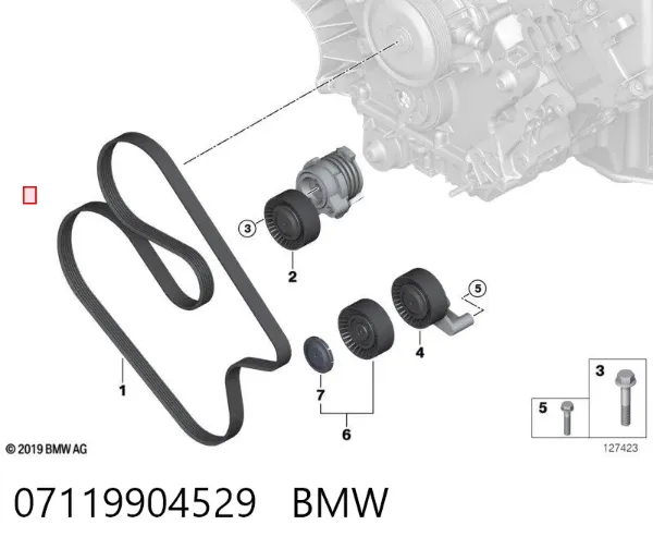 Tornillo culata 07119904529 BMW