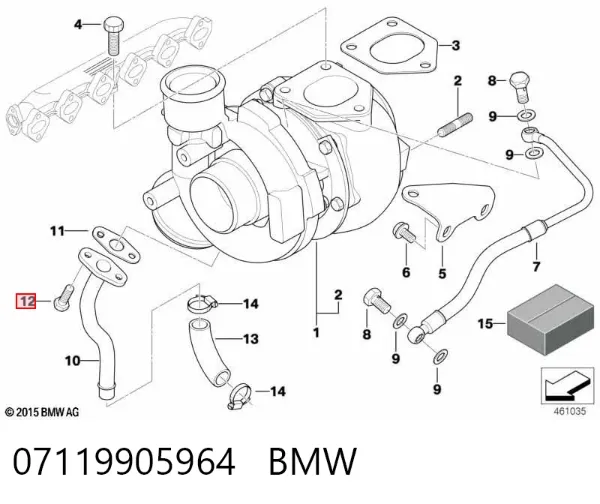 Tornillo culata 07119905964 BMW