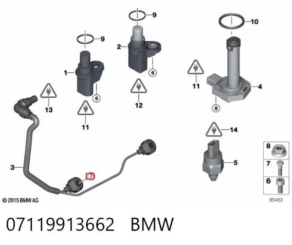 Tornillo culata 07119913662 BMW