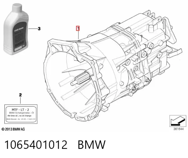Caja de cambios 1065401012 BMW