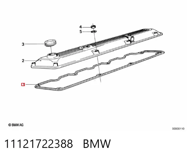 Junta tapa de balancines 11121722388 BMW