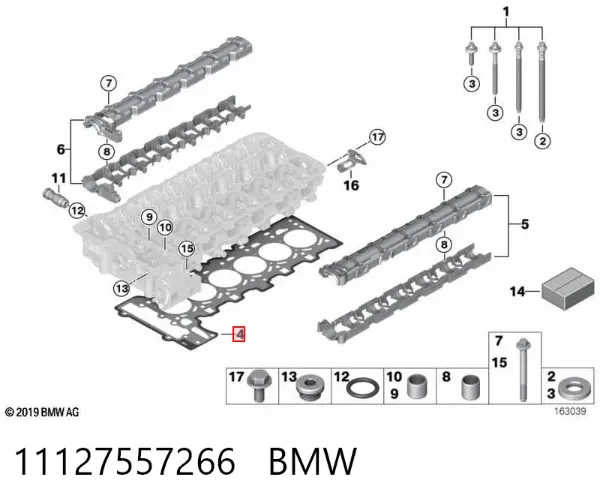 Junta de culata 11127557266 BMW