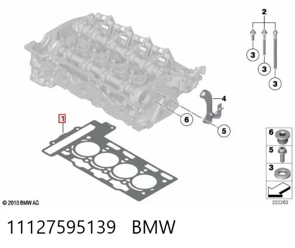 Junta de culata 11127595139 BMW