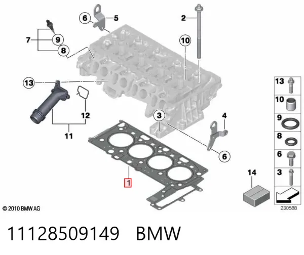 Junta de culata 11128509149 BMW
