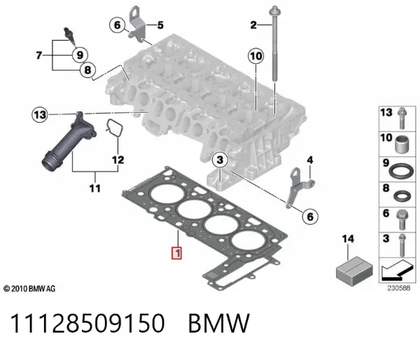 Junta de culata 11128509150 BMW
