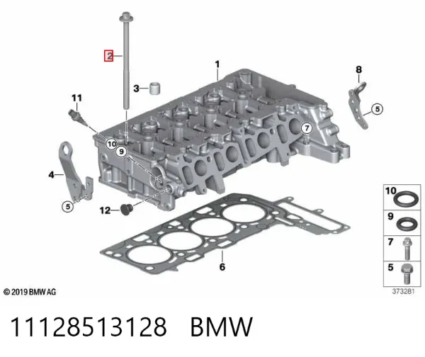 Tornillo culata 11128513128 BMW