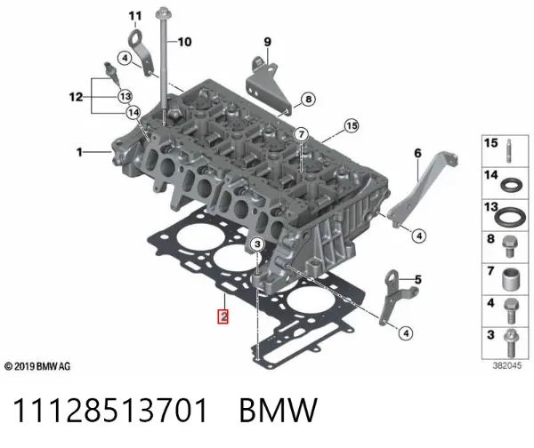 Junta de culata 11128513701 BMW