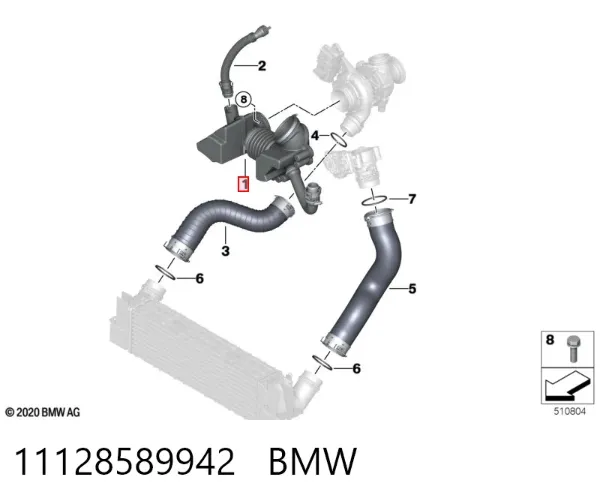 Tapa de balancines 11128589942 BMW