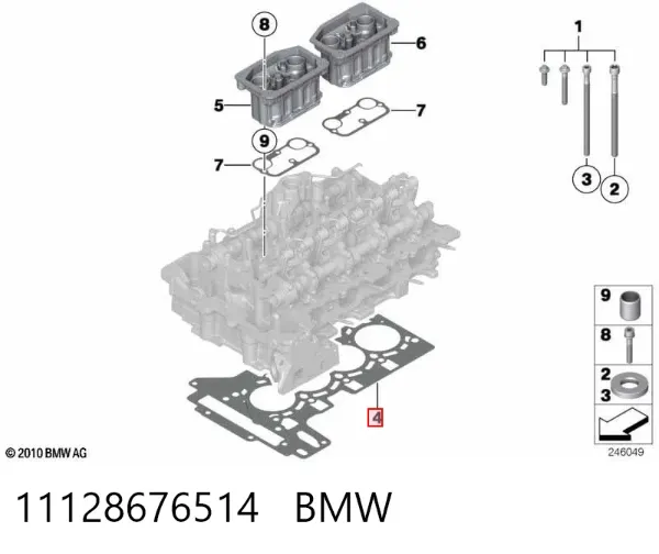 Junta de culata 11128676514 BMW