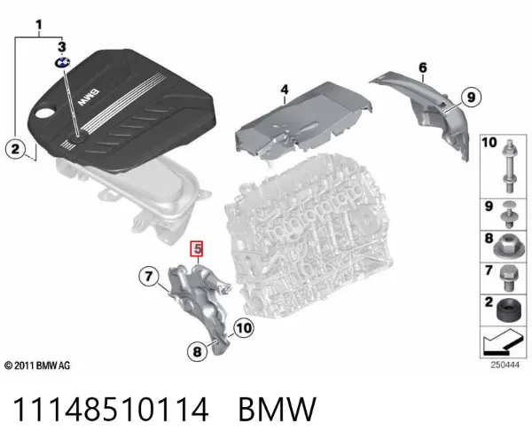 Tapa motor 11148510114 BMW