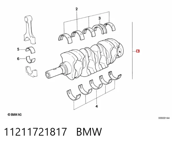 Cigüeñal 11211721817 BMW