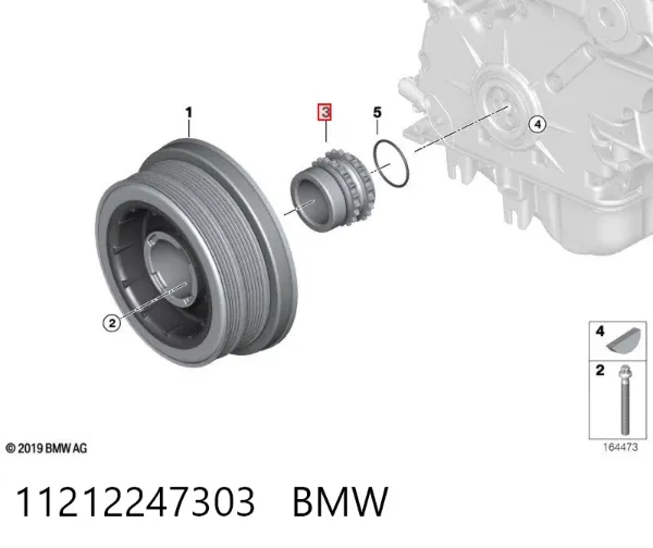 Piñón del cigüeñal 11212247303 BMW