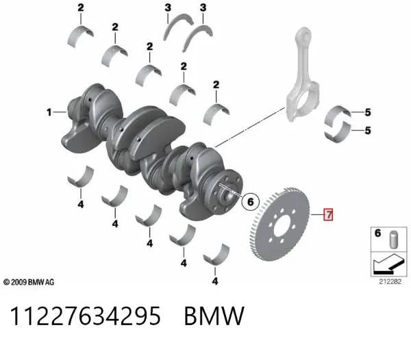 Sensor Hall 11227634295 BMW
