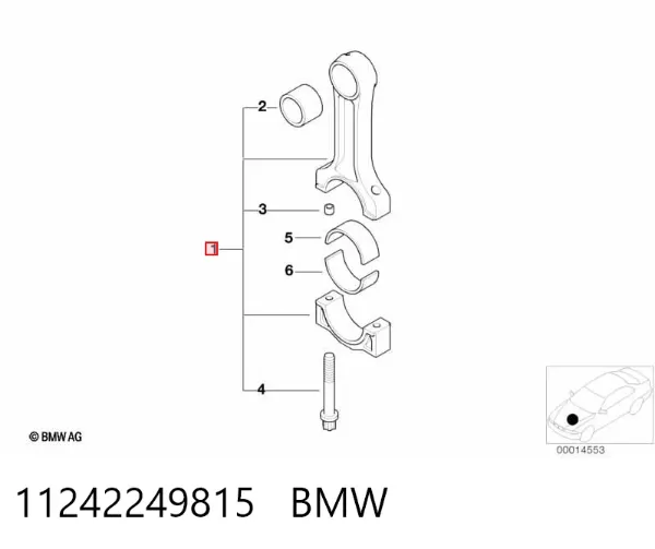 Biela 11242249815 BMW