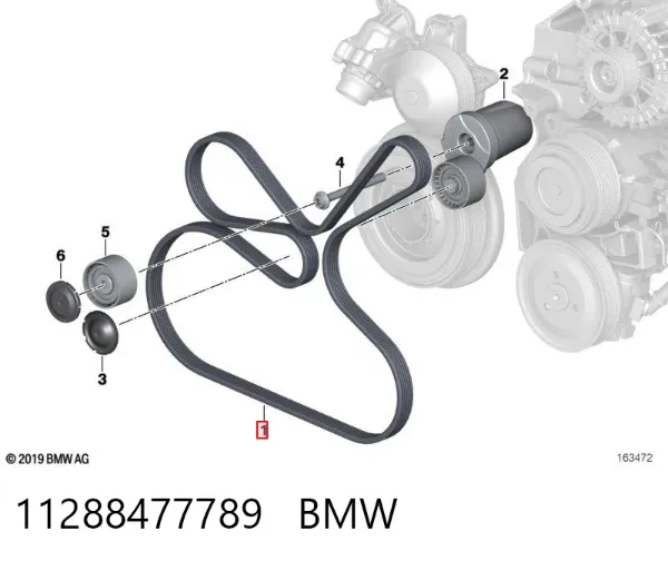 Correa de alternador 11288477789 BMW