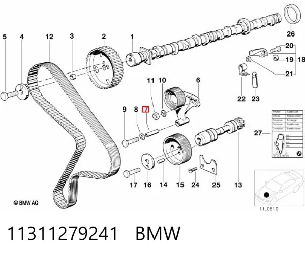 Soporte del alternador BMW 5 E34