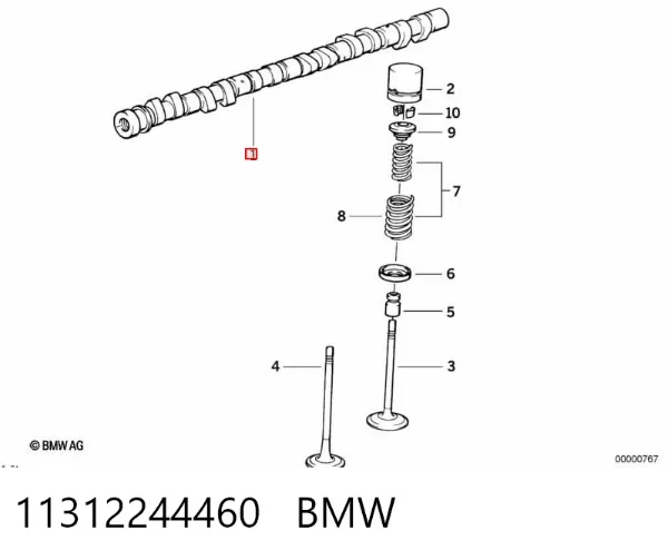 Árboles de levas 11312244460 BMW