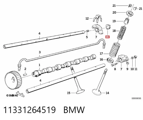 Tapa culata 11331264519 BMW
