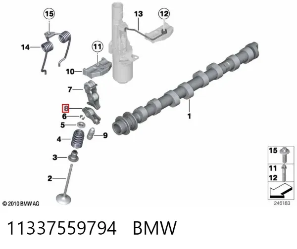 Balancín de admisión 11337559794 BMW
