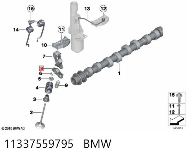 Balancín de admisión 11337559795 BMW
