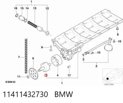 Rotor del alternador BMW 11411432730
