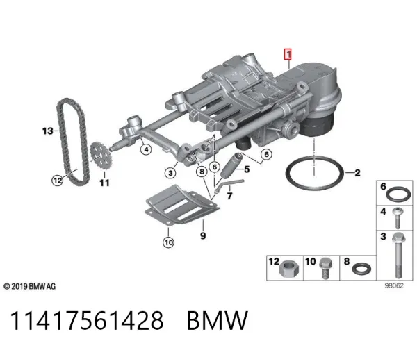 Bomba De Aceite 11417561428 BMW