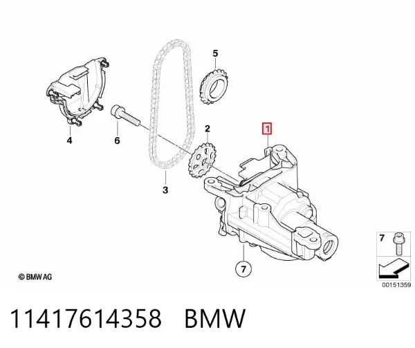 Bomba De Aceite 11417614358 BMW