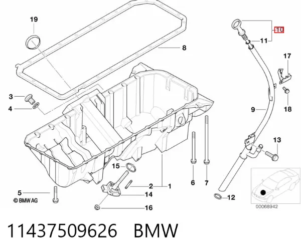 Varilla de aceite BMW X5 E53