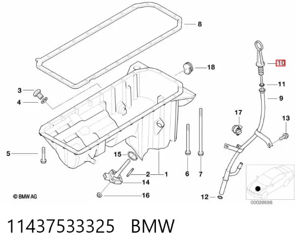 Varilla de aceite BMW 5 E61