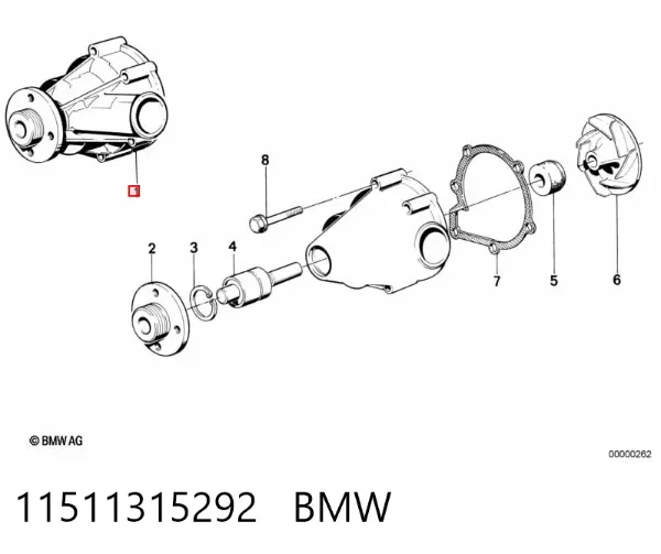 Bomba de agua 11511315292 BMW