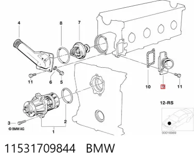 Brida de carburador BMW 11531709844