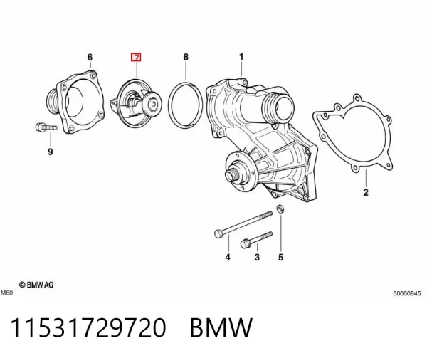 Termostato 11531729720 BMW