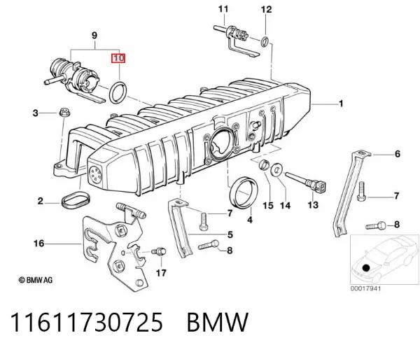 Alternador 11611730725 BMW