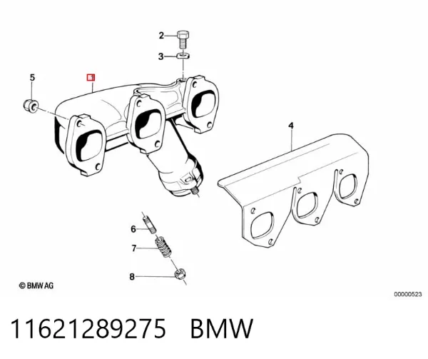 Colector de escape BMW 7 E32