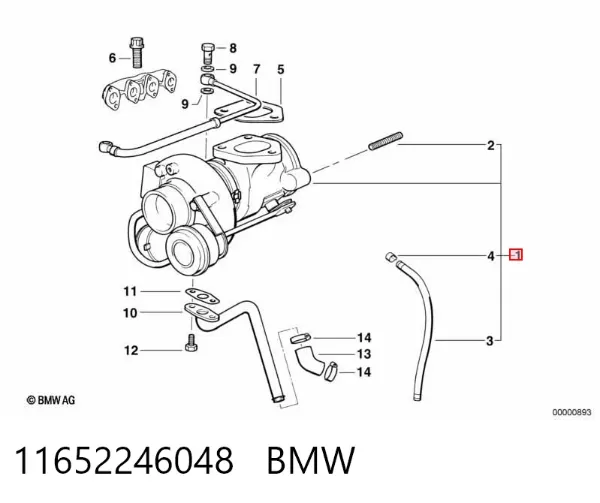 Turbocompresor 11652246048 BMW