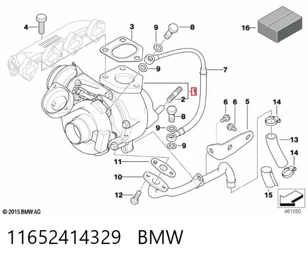Turbocompresor 11652414329 BMW