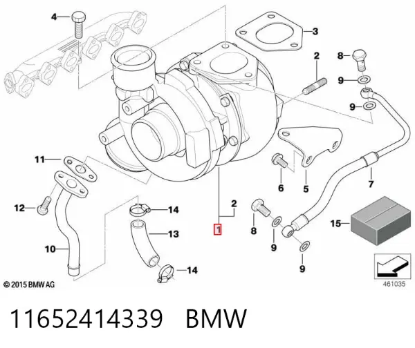 Turbocompresor 11652414339 BMW