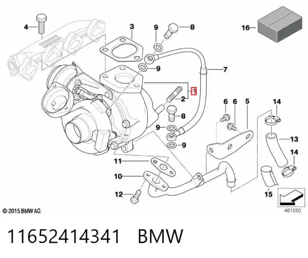 Turbocompresor 11652414341 BMW