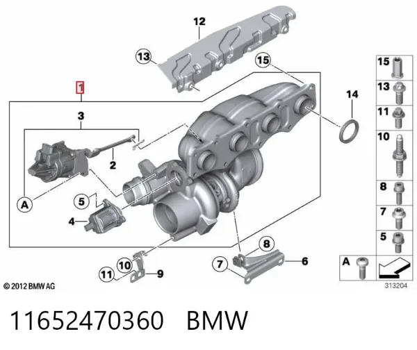 Turbocompresor 11652470360 BMW
