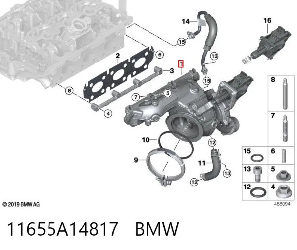Turbocompresor 11655A14817 BMW