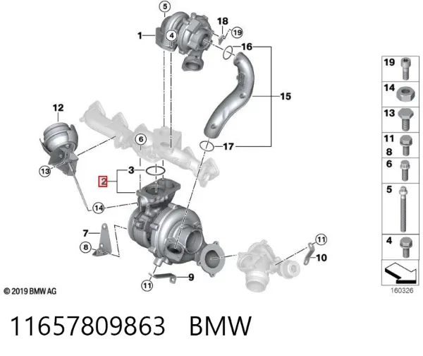 Turbocompresor 11657809863 BMW